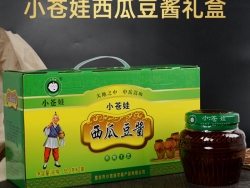 河南特产小苍娃西瓜酱豆礼盒500g*2罐黄豆酱豆瓣酱